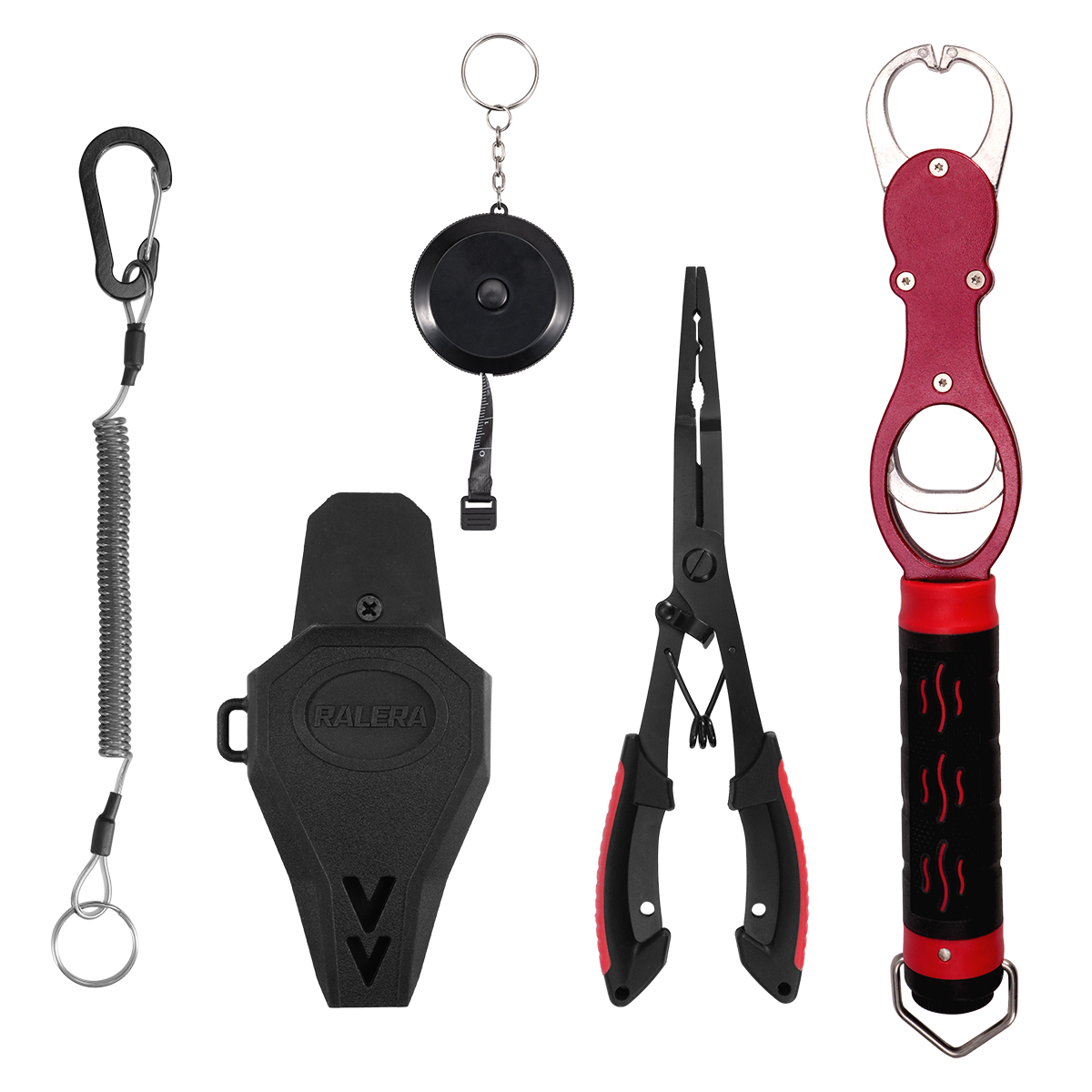 Fishing Line Cutter - RALERA Visuitrustingsset: vistang, visgrijper, intrekbare koord,