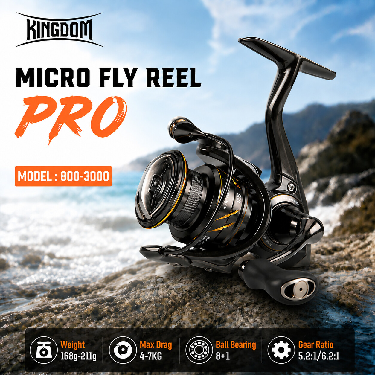Kastking Reel Zephyr - Kingdom Micro Fly Pro Vismolen Ultra