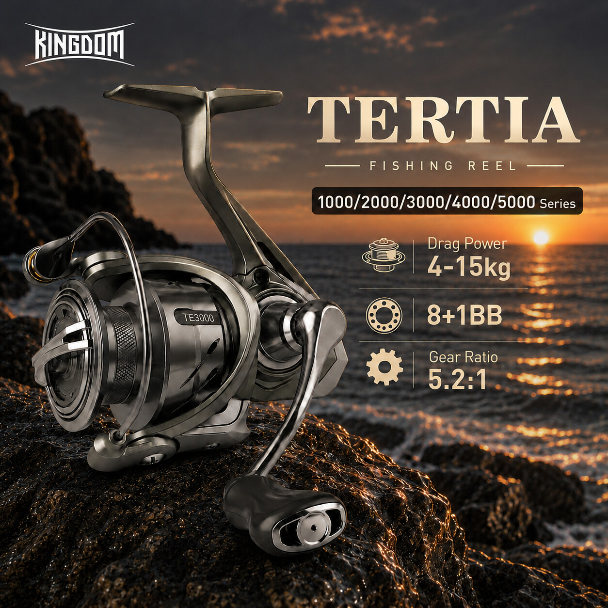KINGDOM TERTIA Spinning Visser - Kastking Reel Zephyr recensie en prijs