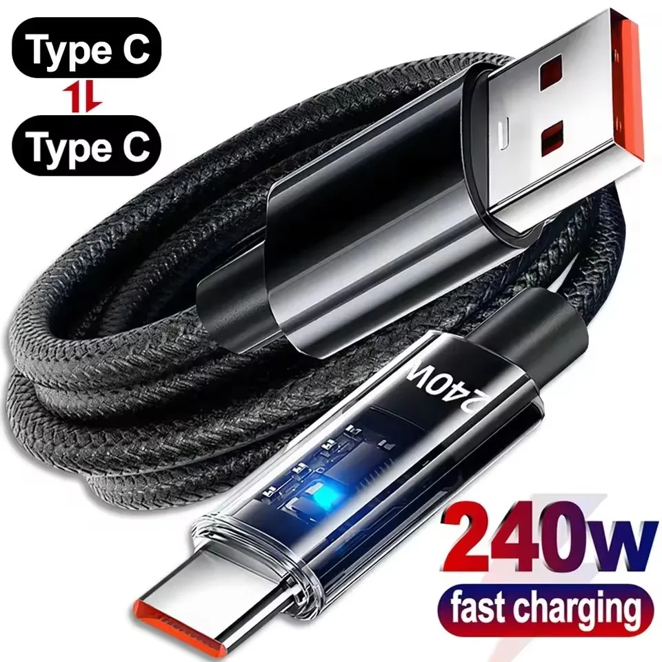 240W dubbele oplaadkabel, Type - Braided Line recensie en prijs